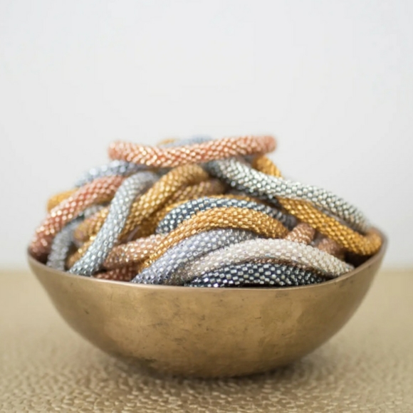 CHIC HAPPENS -Original Roll-On® Bracelets, 7" round, made in Nepal #2 (3 pieces) - Picture 4 of 8